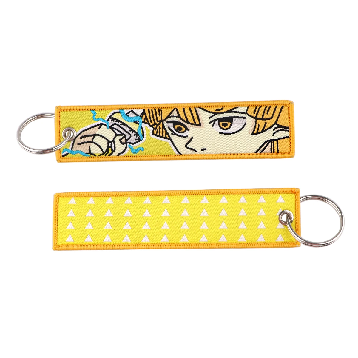 Japanese Manga Keychain for Motorcycles Key Fobs Key Tag Anime Key Holder Women Embroidery Keyring Jewelry Accessories Gifts image 3
