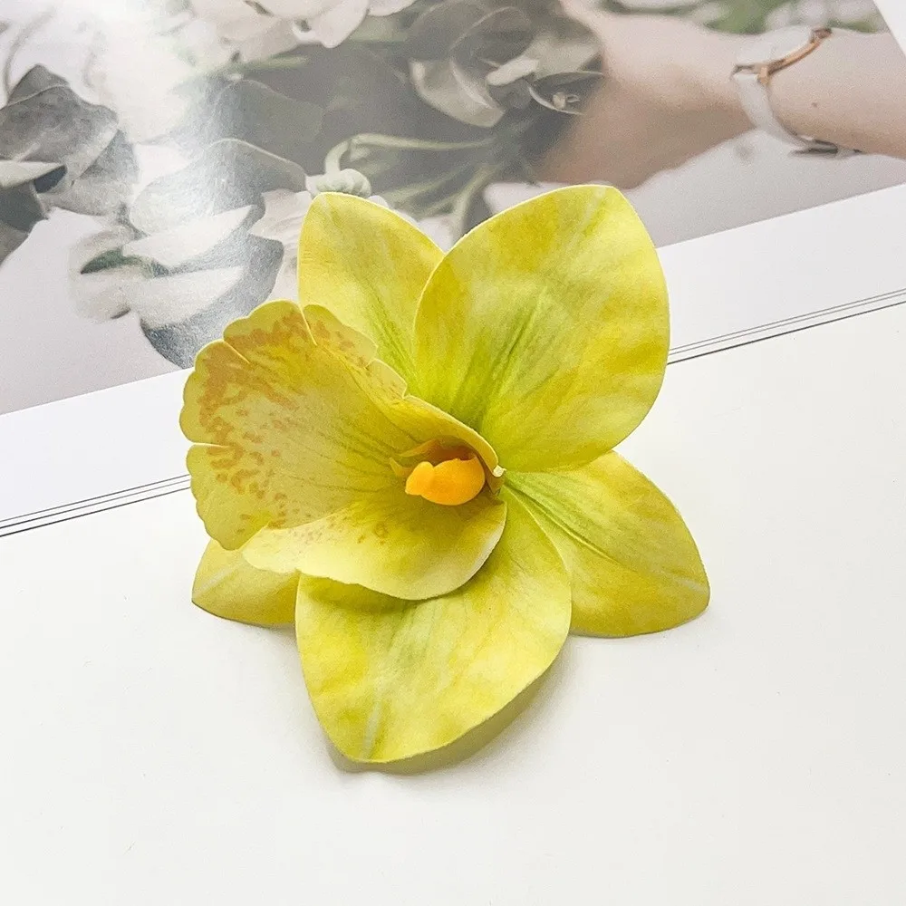 Artificial Magnolia Flower Hair Clip description 4