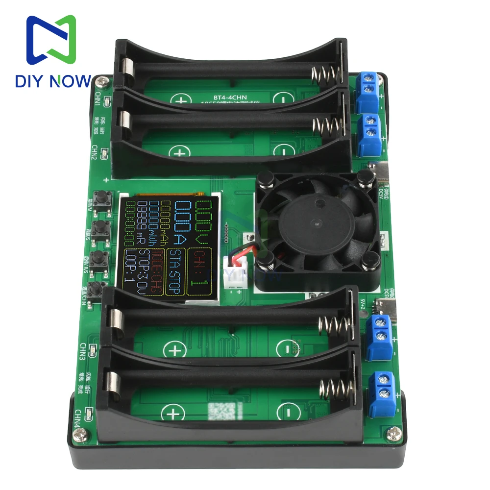LCD-Display-Batterietester für 18650-Batterien, 4-Kanal-Innenwiderstandstester, universeller Batterieprüfer, Analysator-Ladegerät