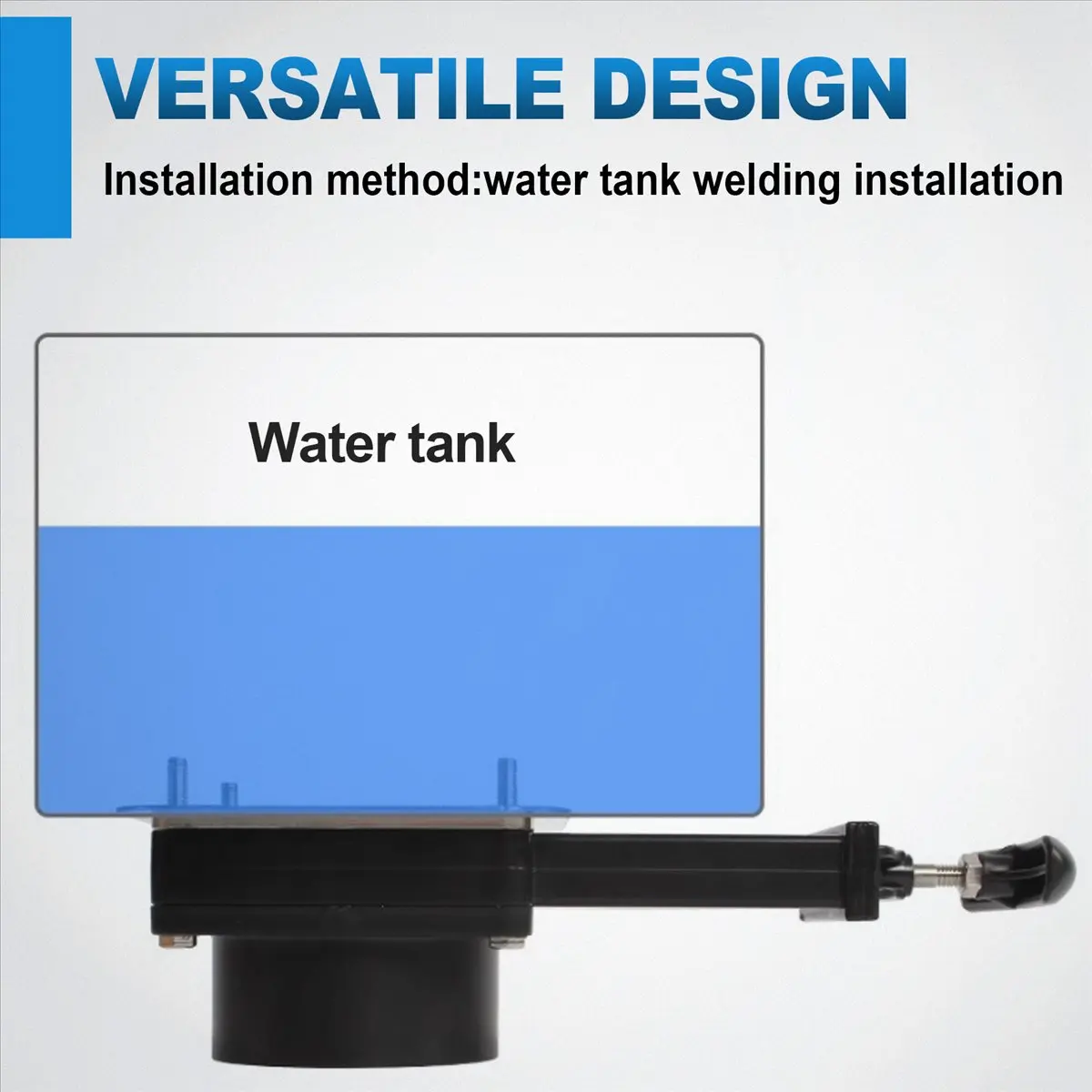 BABQ RV Exterior Accessories 75mm RV Knife Gate Valve Flange Portable Manual Control Sewer Drain Valve Flange