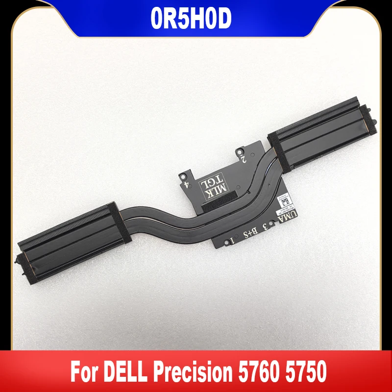 

0R5H0D новый оригинальный для DELL Precision 5760 5750 вентилятор охлаждения процессора радиатор медная трубка CN-0R5H0D R5H0D высокое качество