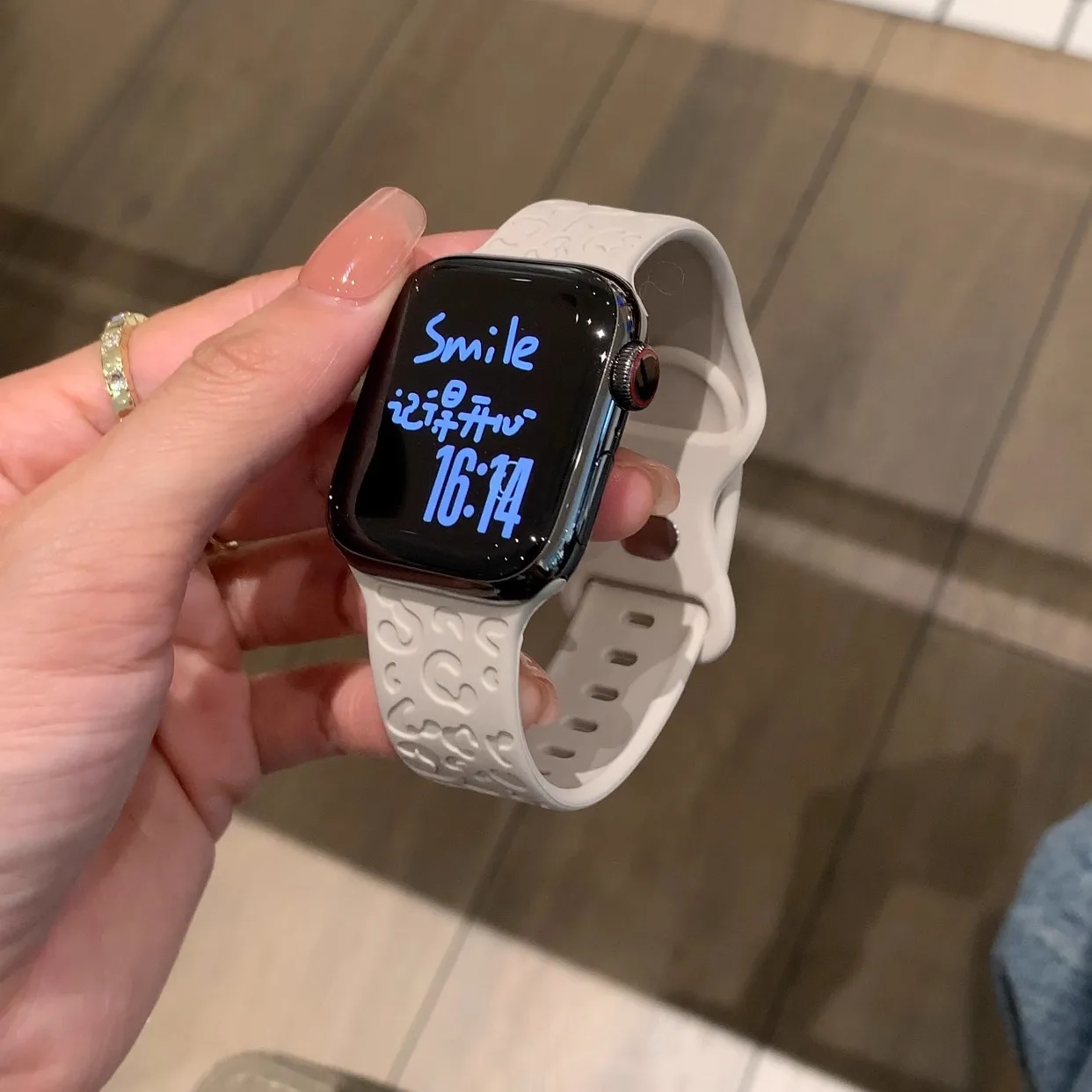 New Engraved Strap For Apple Watch Ultra 2 3 49mm s11 46mm 42mm 44mm 41mm 45mm Band Silicone Bracelet Series 10 8 9 7 SE 3 6 5 4
