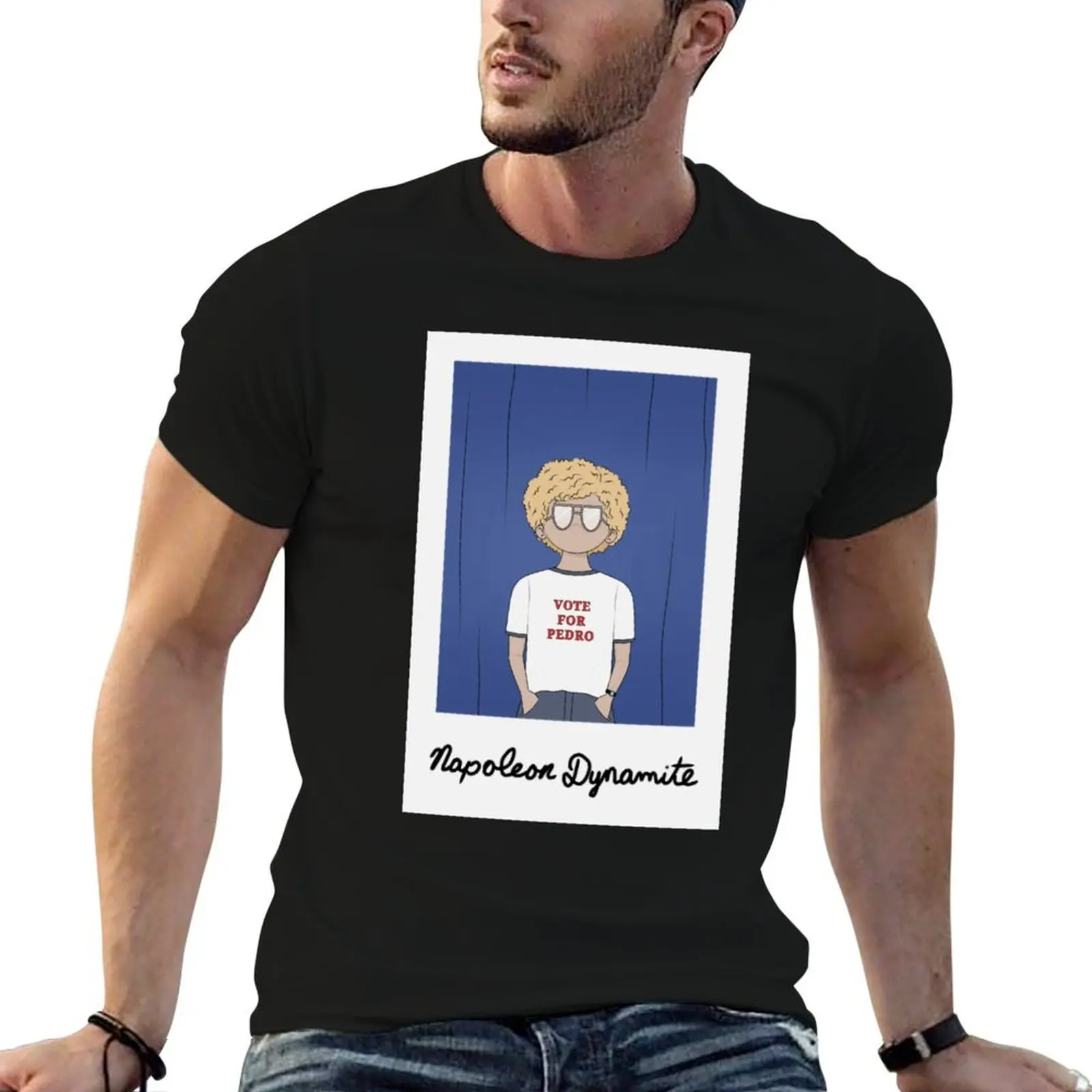 

cotton t man Napoleon Dynamite shirts t shirts 100% T-Shirt funny man cotton shirts t