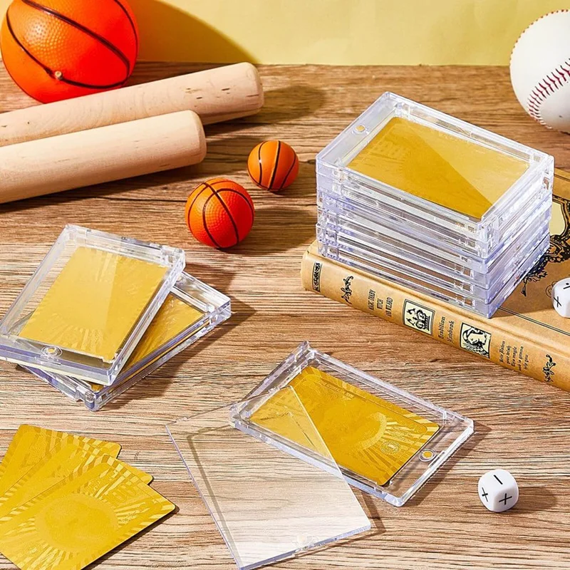 

20Pcs 130 Pt Acrylic Magnetic Card Holders 2.5X3.54 Inch One Touch Card Holder For Sports Baseball Trading Card Storing