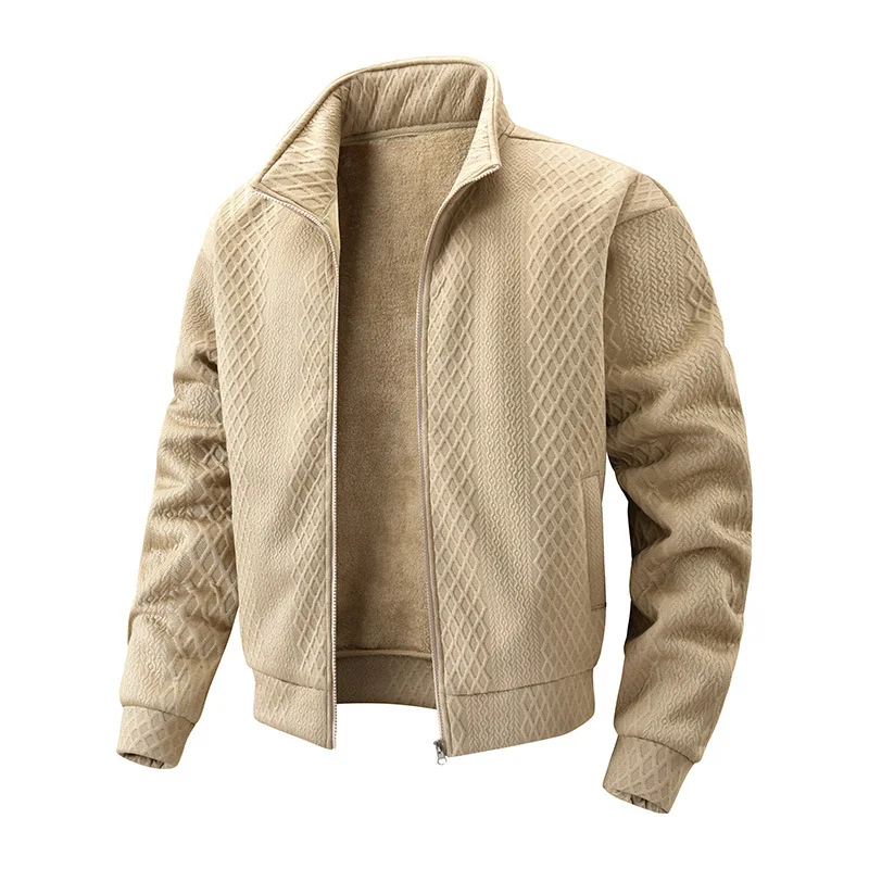 2026 Autumn High Street Fashion Simple Loose Sweater Jacket