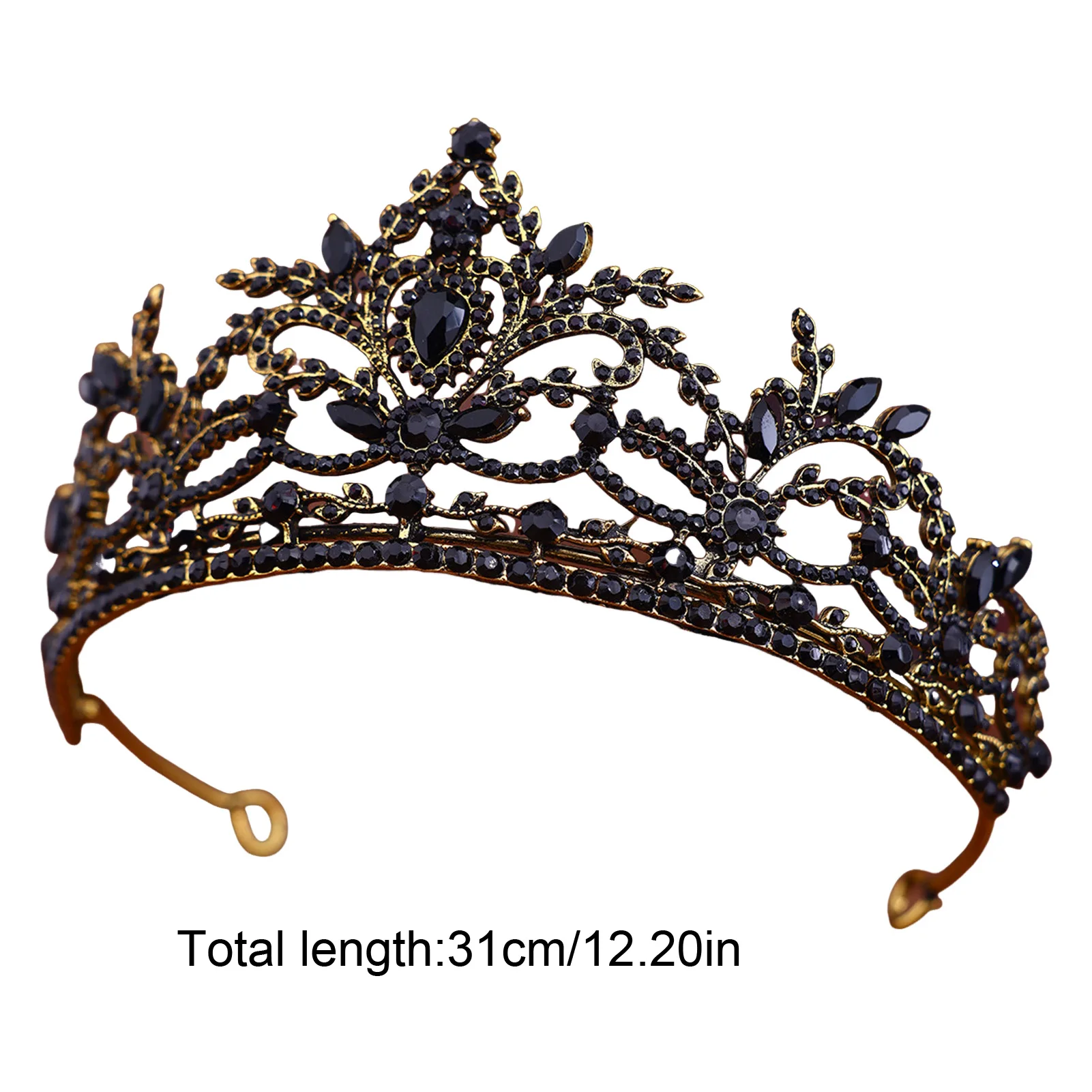 Bridal Crown Sparkling Tiara for Wedding Party Pageant Luxury Rhinestone Alloy Headband Elegant Princess Hair Accessory Gift view 5