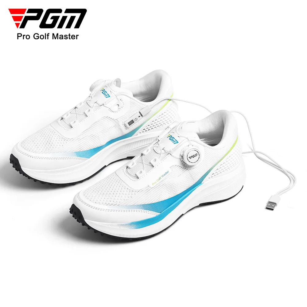 Sapatos esportivos de golfe masculinos PGM tênis casuais cadarço rápido malha respirável antiderrapante XZ390 atacado