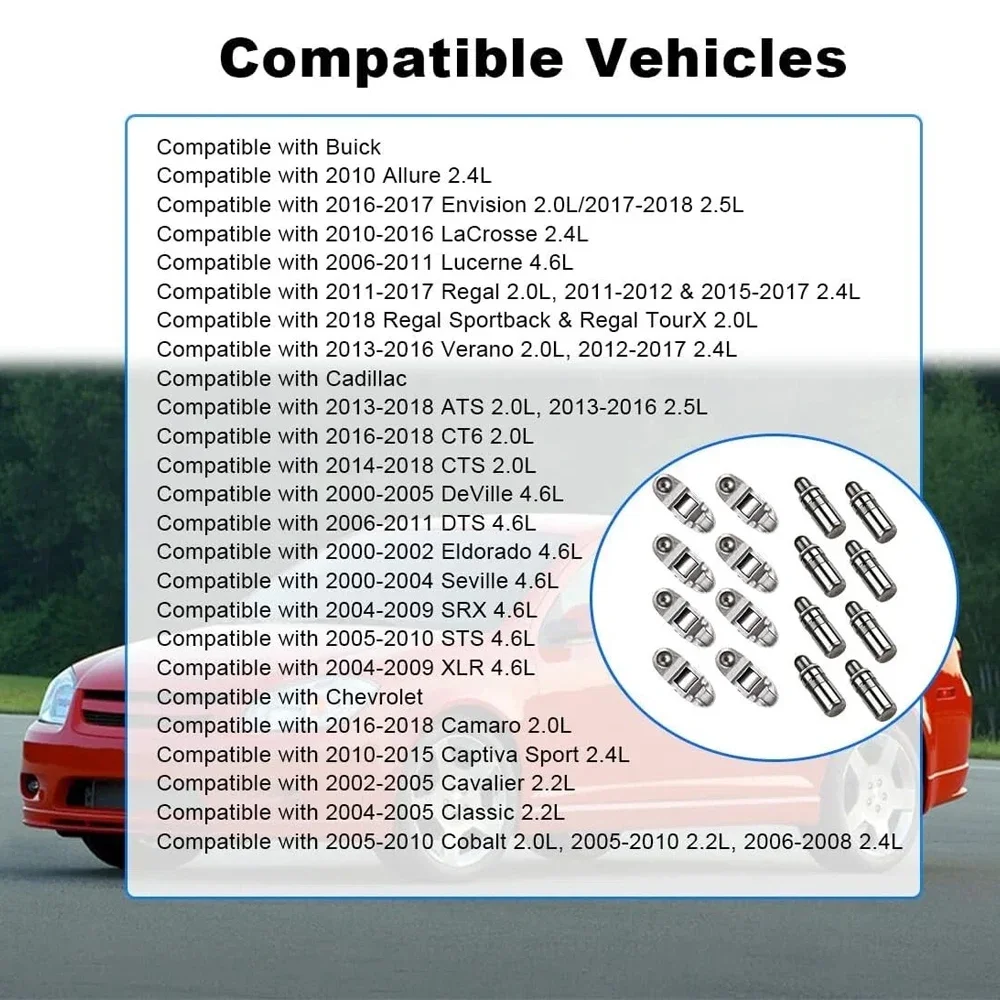 16 زوجًا من أذرع الروك وصمام السيارة مجموعة أدوات رفع قطع غيار السيارات لسيارة شيفروليه الاعتدال HHR ماليبو أورلاندو 2.4L 12565203 MR-1340 24100005 #6