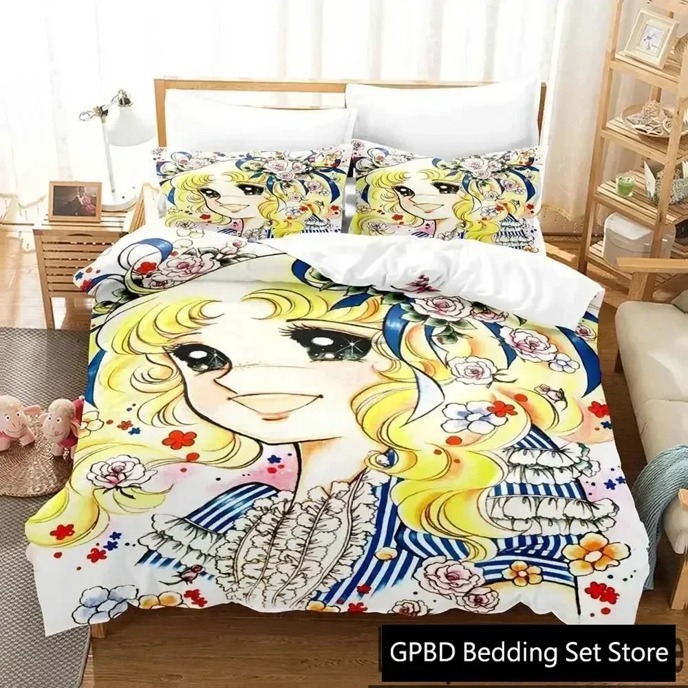 2025 3D Print Manga Candy Anime Comfortable Duvet Quilt Cover Pillowcase Bedding Set Children Bedroom Decoration Home Textile