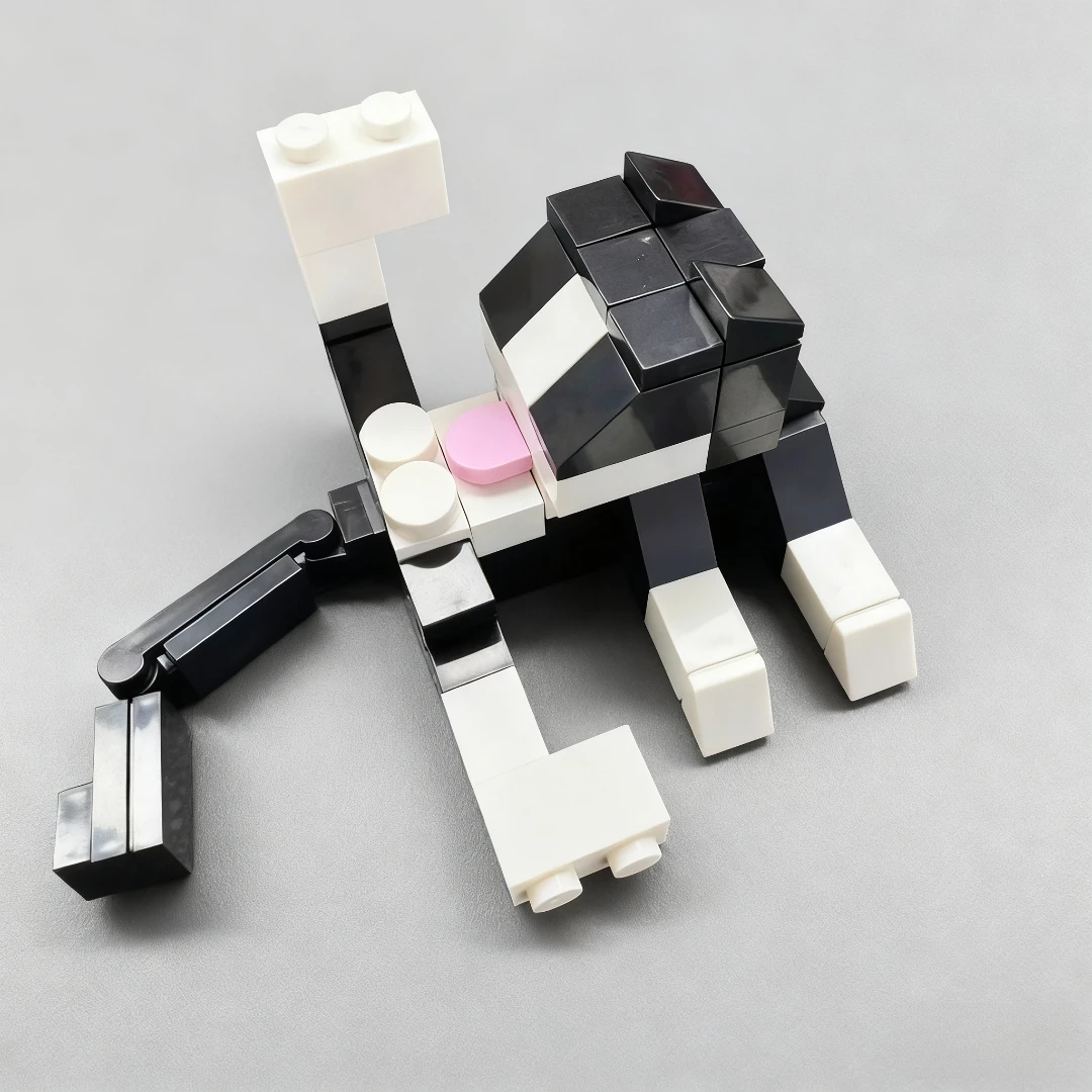 جديد الحيوان سلسلة 62 قطعة MOC الطوب القط الشكل لتقوم بها بنفسك اللبنات الاطفال التعليم لعب للأطفال هدية عيد ميلاد