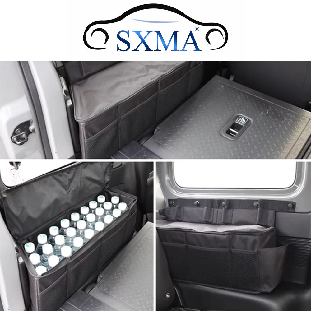 

SXMA JMN089 Trunk Storage Bag Pocket for Jimny JB74 3Door 2018+ Rear Cargo Left Side Organizer Oxford cloth Interior Accessories