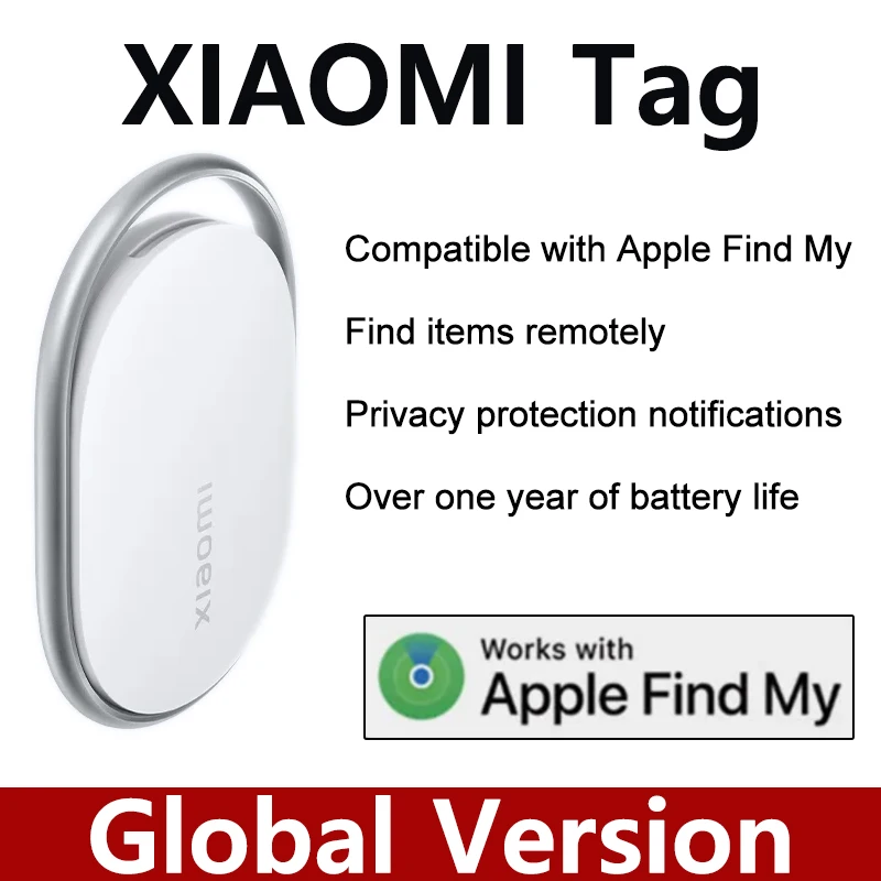 

Xiaomi Tag Find items remotely Compatible with Apple Find My 10g lightweight design with IP67 dust water resistance 1 Pck 4 Pck