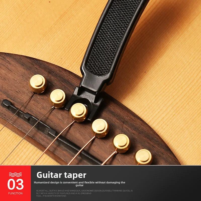 3Combination1Guitar Repair Tools：Tuner，String Cutter，Taper Extractor Guitar Accessories Wire Cutter