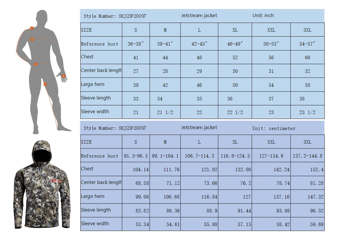 Men’s Soft Shell Hunting Wear Winter Outdoor Light Camouflage Hunting Jacket