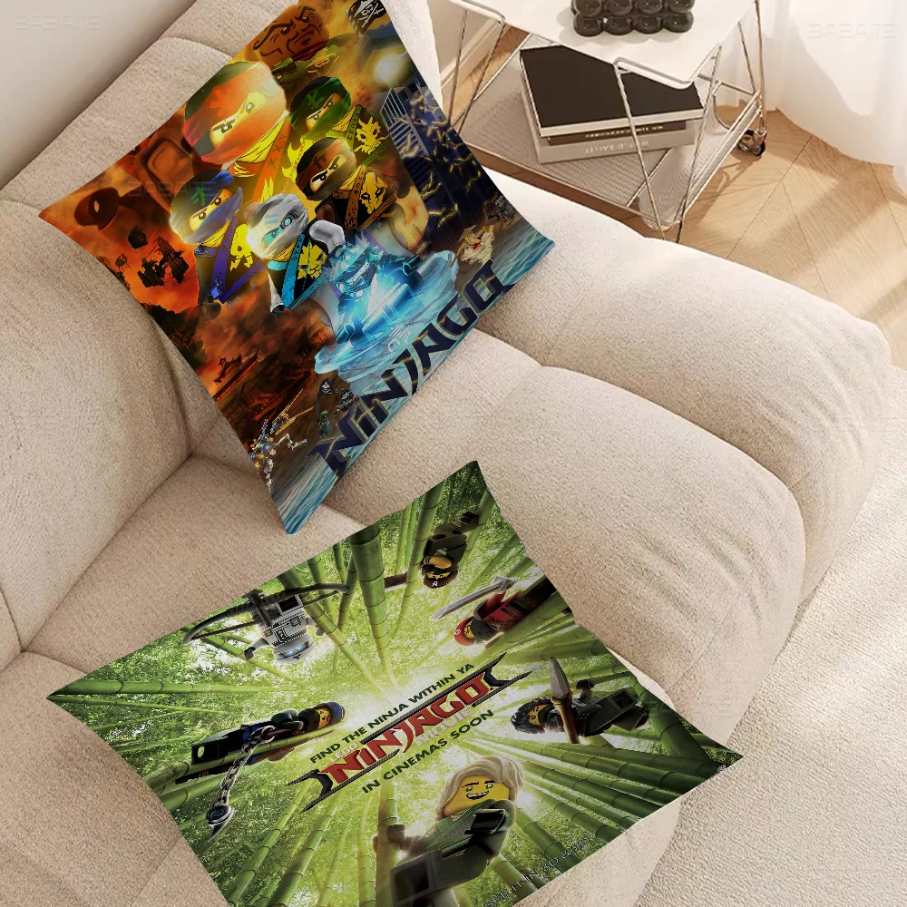 

Cartoon N-Ninjago Cool L-LEGO Pillowcase Toon Gift Cushion Cover Bedroom Home Sofa Chair Seat Decor Pillow Case