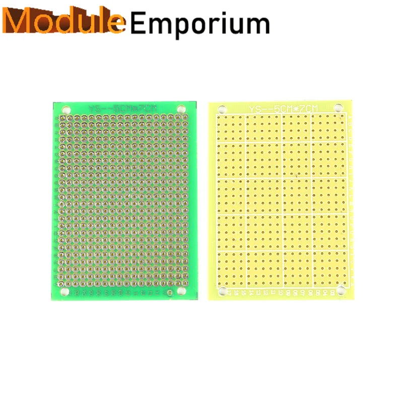 Universal PCB Board Hole Pitch DIY Prototype Paper Printed Circuit Board Panel 5x7cm Single Sided Board