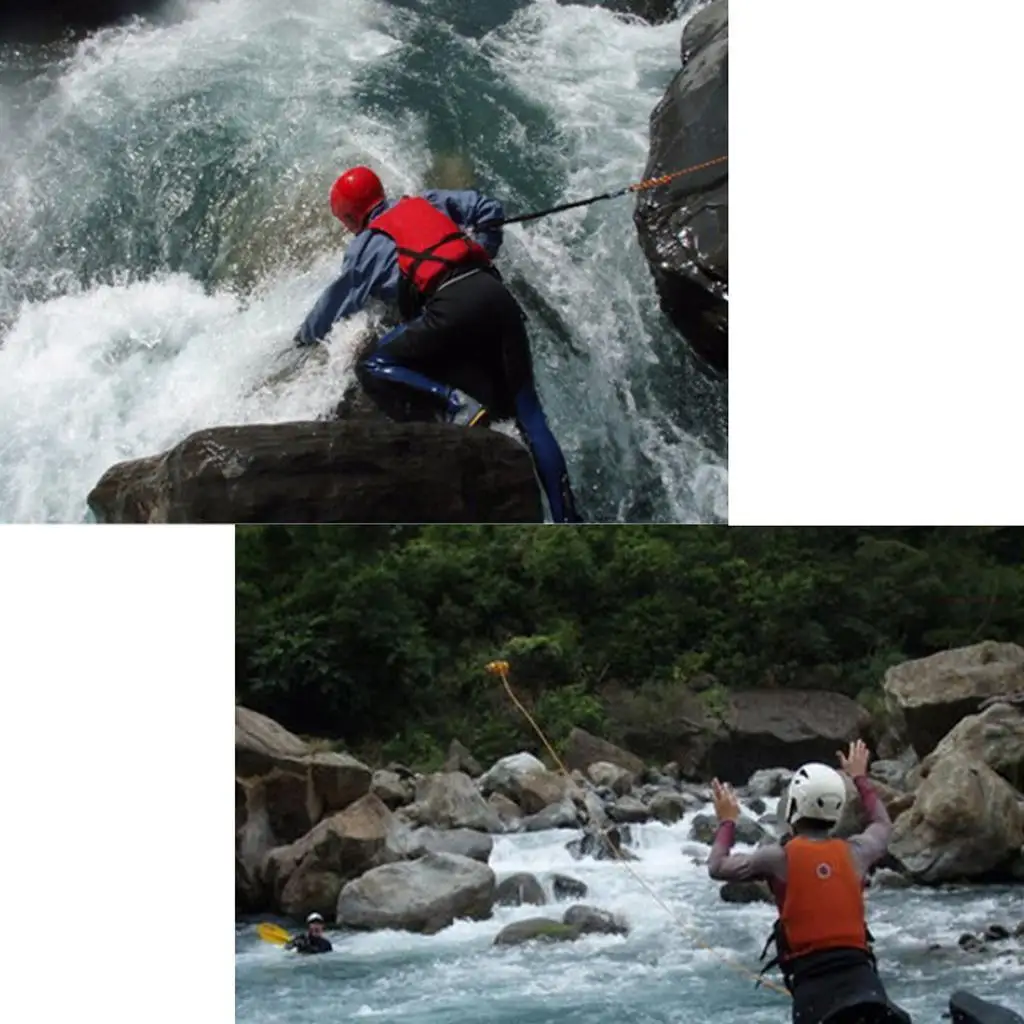 Safety Throw Bags Rescue Kayaking Reflective Water Rescue Floating Rope
