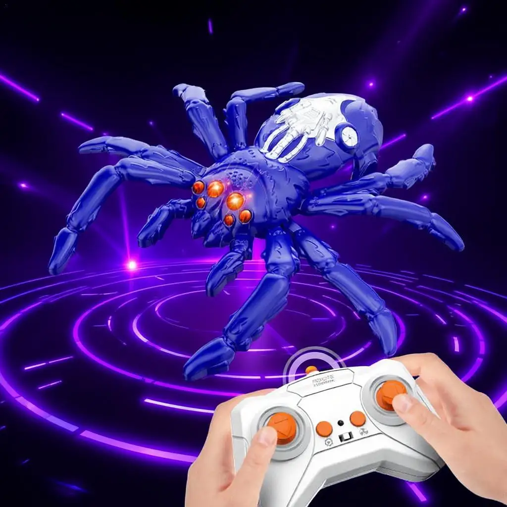 

New Kid Wall Climbing Chameleon Remote Control Cockroach Spider Gecko Simulation Crawling Toy Charging Halloween Prank Toy Gift