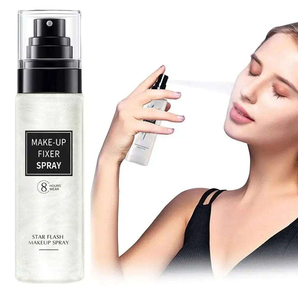 100ml Makeup Setting Spray Long Lasting Foundation Moisturizing Natural Oil Fixer Fixer Spray Refreshing Quick Matte Contro N4J7