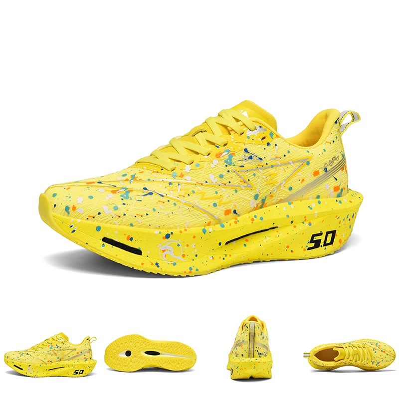 

Новые кроссовки для мужчин и женщин с карбоновой пластиной 5.0 MIX, гоночные марафонские амортизирующие тренировочные кроссовки со стабильным отскоком