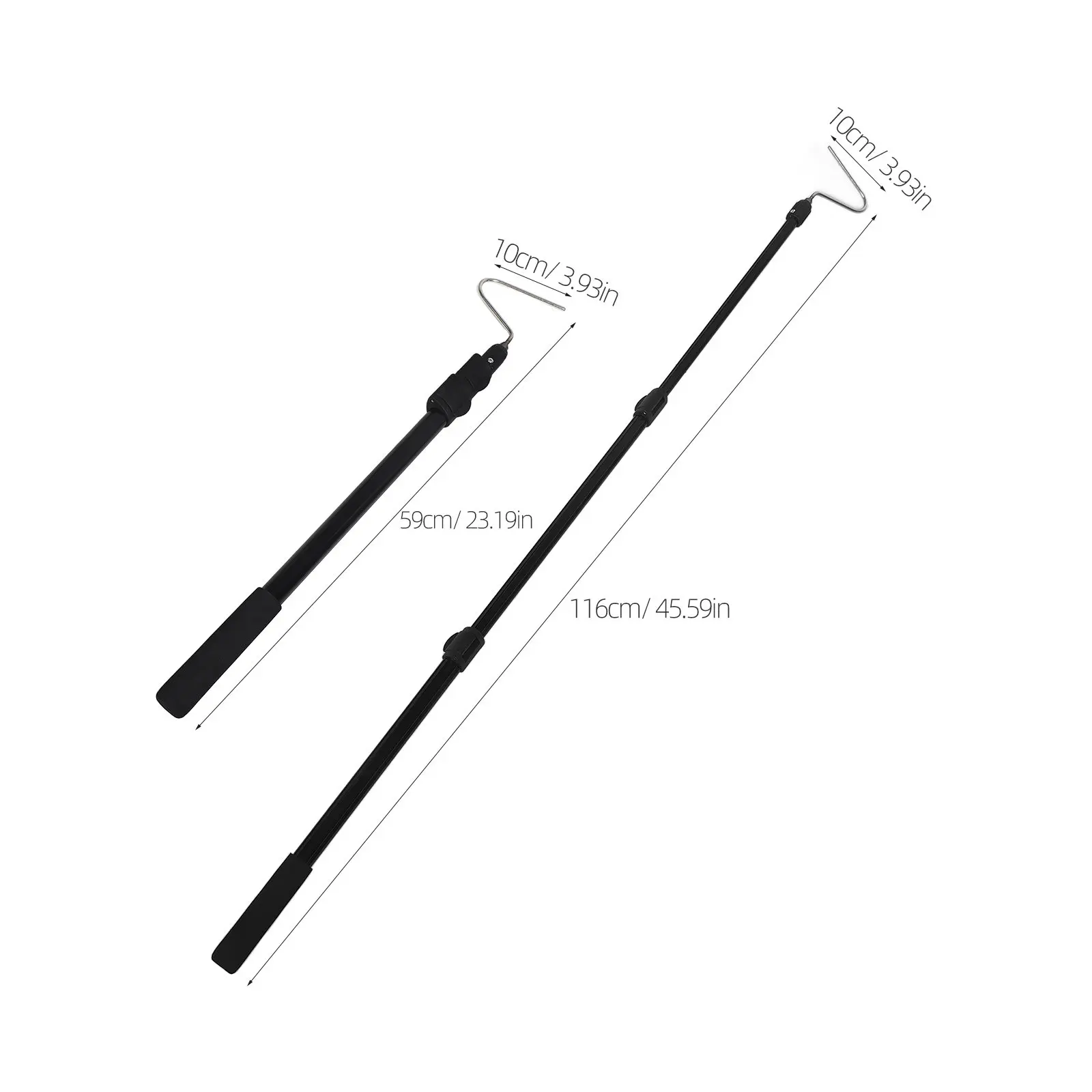 Snake Catcher Hook Telescoping Pole Heavy Duty Antislip Grip for Safe Snake Relocation Reptile Handling Outdoor Garden Use