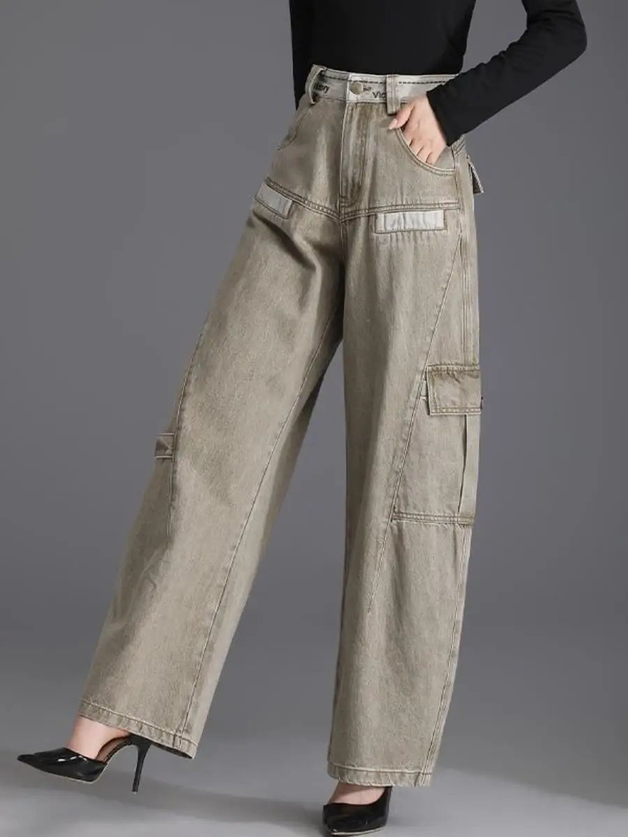 conjunto-de-duas-pecas-jeans-lantern-de-cintura-alta-e-perna-reta-solta-novo-estilo-primavera-moda-casual-vintage-boemia