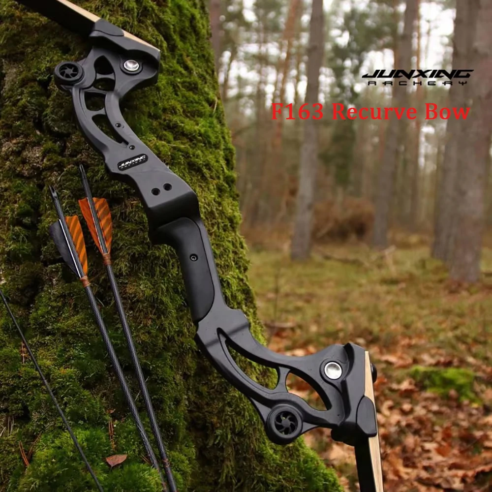 F163 Recurve Bow 64'' 30-50LBS Archery Outdoor Shooting Hunting Bow Aluminum Alloy Bow Riser