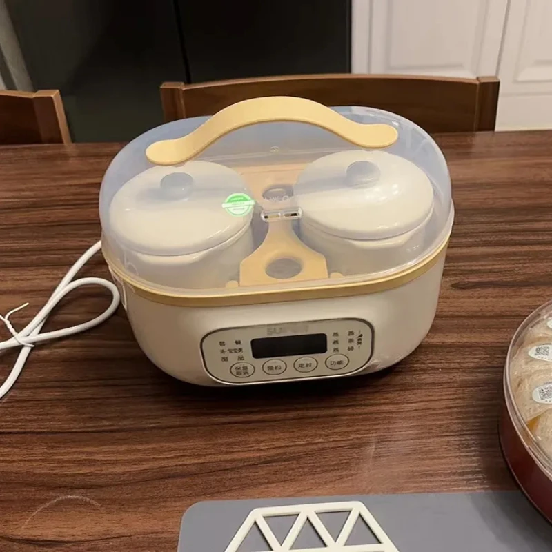 New Electric Stewpot Baby Food Supplement BB Pot Bird's Nest Small Electric Stew Pot Water-Proof Porridge Pot Household
