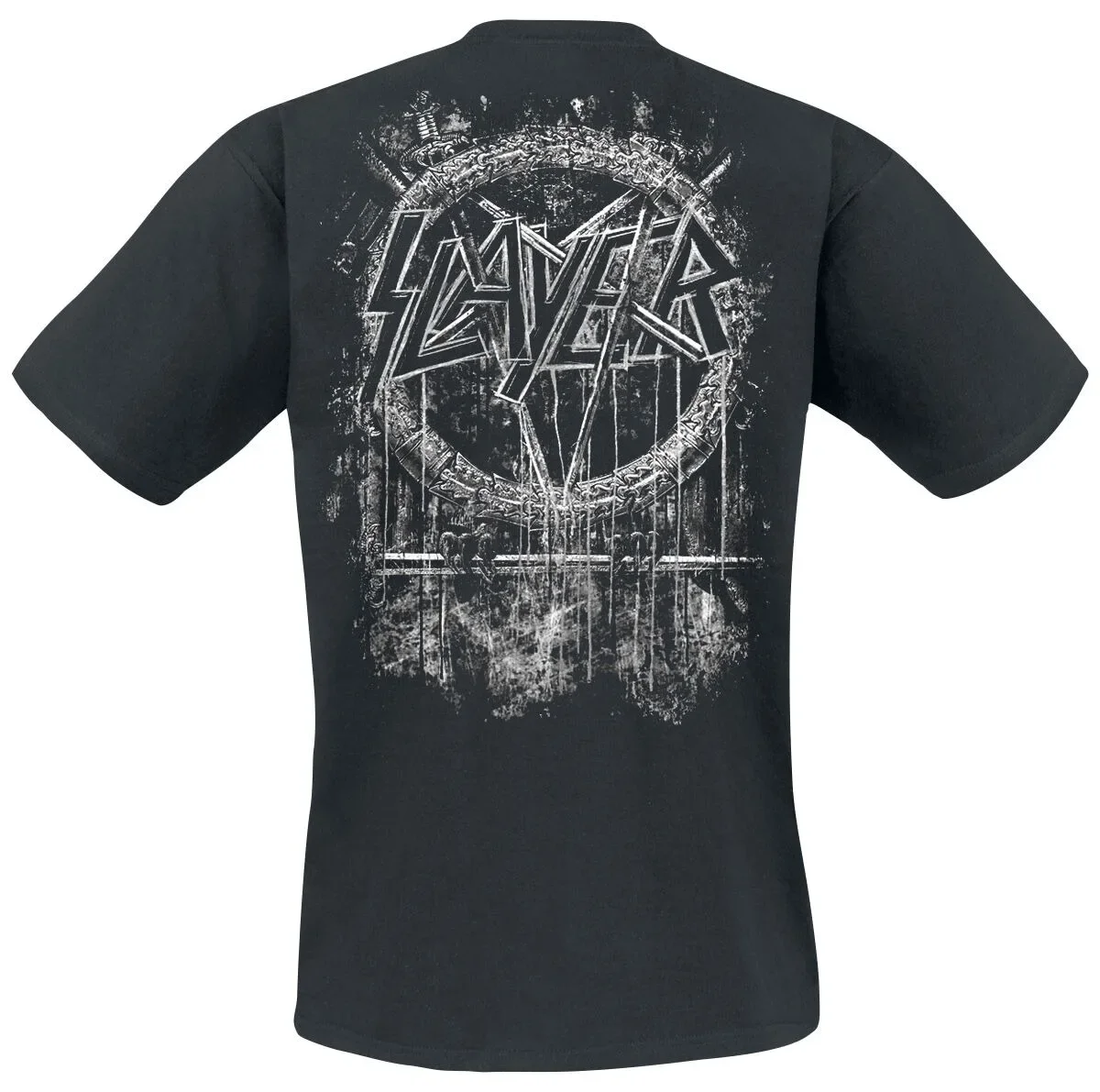 Slayer War Skull Soldier Print Baumwoll-T-Shirt für Männer und Frauen Thrash Metal Band Unisex T-Shirt – Detail 7