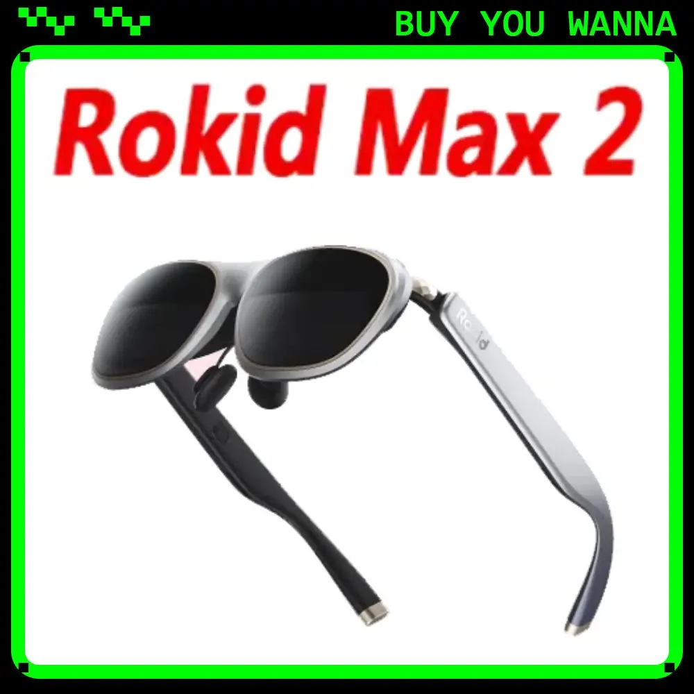 Новые умные очки Rokid Max 2 AR VR 3D, просмотр очков AR, фильмы, VR AR, 3d очки виртуальной реальности, 1080P, микро OLED-подарок