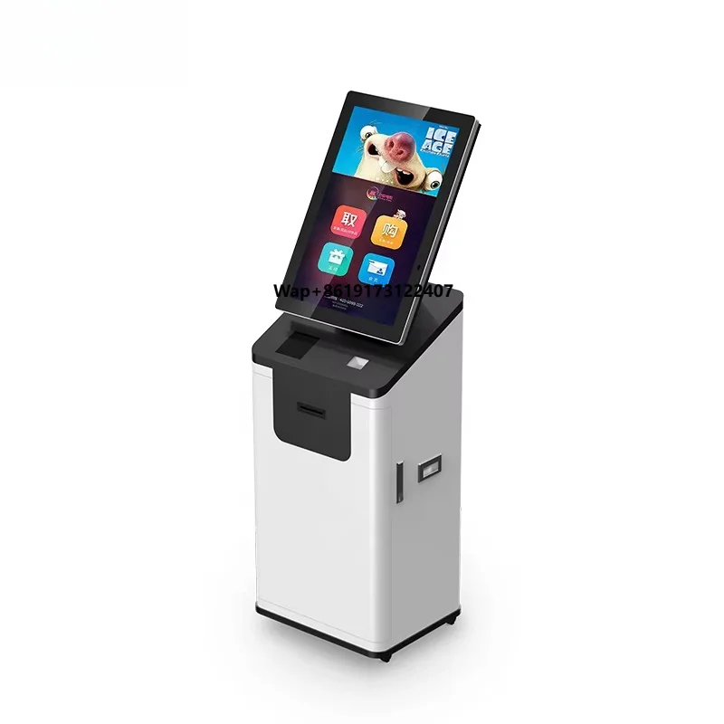 LCD Self Ordering Kiosks Commercial Touch Screen Solution with Barcode Reader SDK for Quick Service Restaurants (23.8/32 Inch)