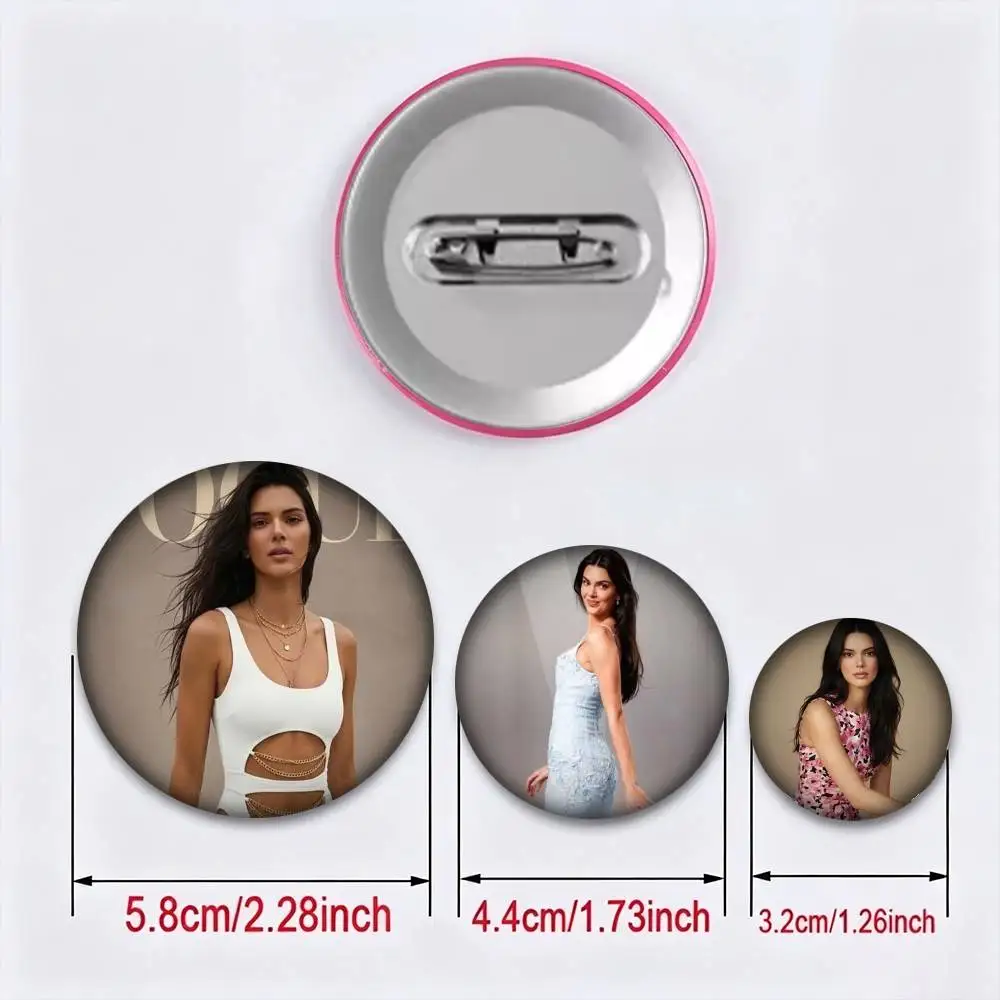 K-Kendall Jenner SINGER 25 32 44 58 75mm Badges Personalized Round Brooches Pins Accessory Gift