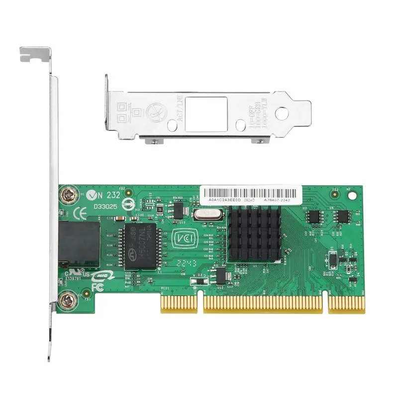 Single Port Gigabit Ethernet Intel Chip PCI Lan Controller Card 82540 PCI Network Adapter with RJ45 NIC