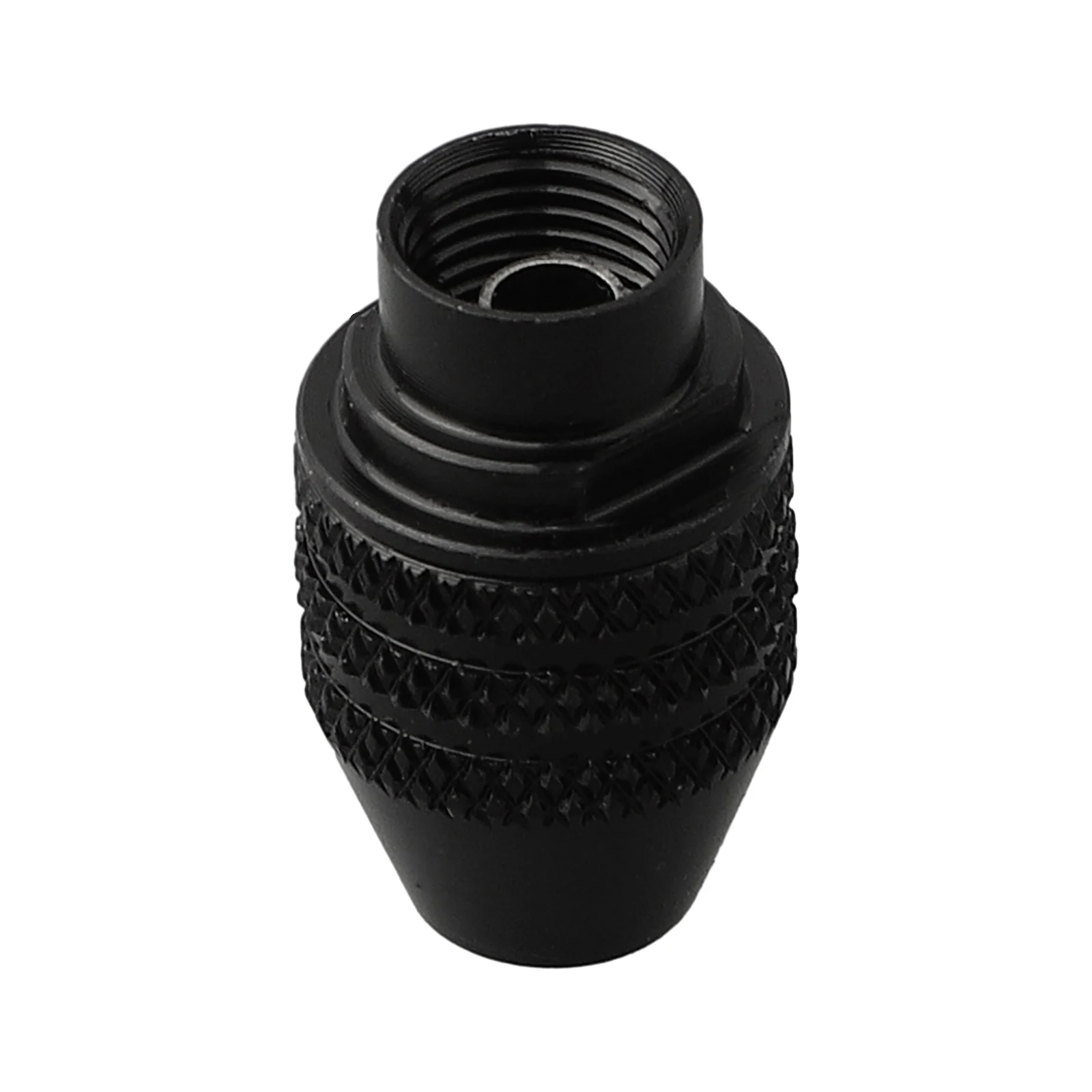 Rotary Tool Keyless Chuck 0.3-3.4mm with Three Jaw Quick Change System M7 M8x0.75 Thread Size Heat Treated Carbon Steel Build