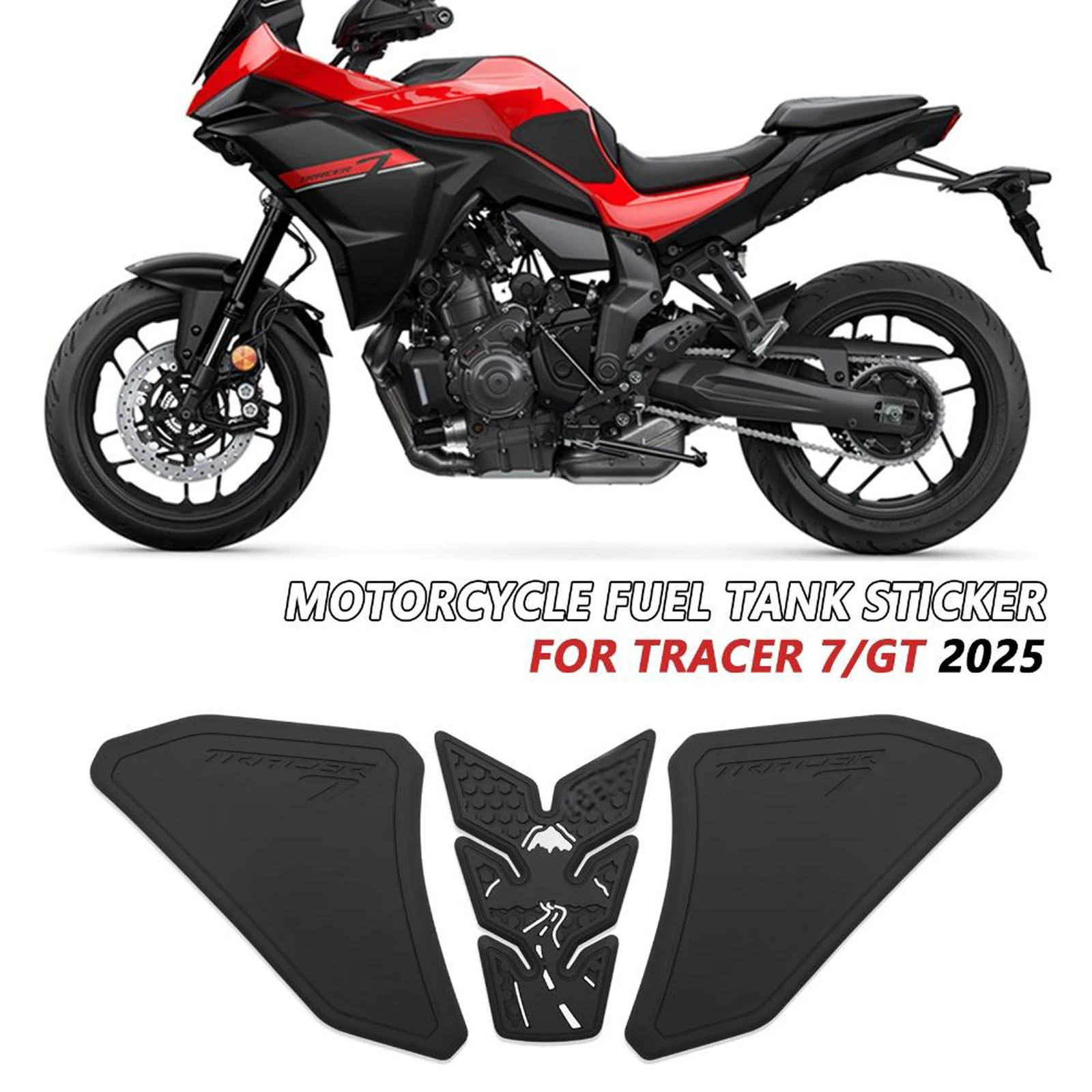 

Для Yamaha TRACER 7 GT Tracer7/GT 2025 мотоциклетная боковая накладка на топливный бак, защитные наклейки, газовая наколенница, накладки на тяговый бак