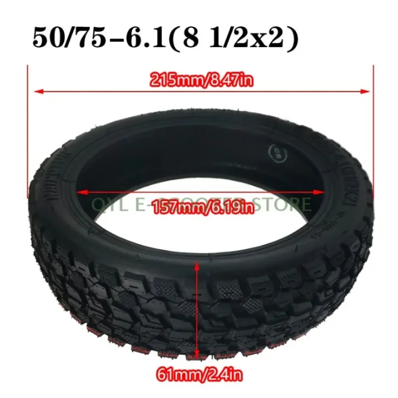 50/75-6.1 Vacuum Tire Electric Scooter Tires 8 1/2 * 2 Off-Road for Xiaomi M365 Pro Series Electric