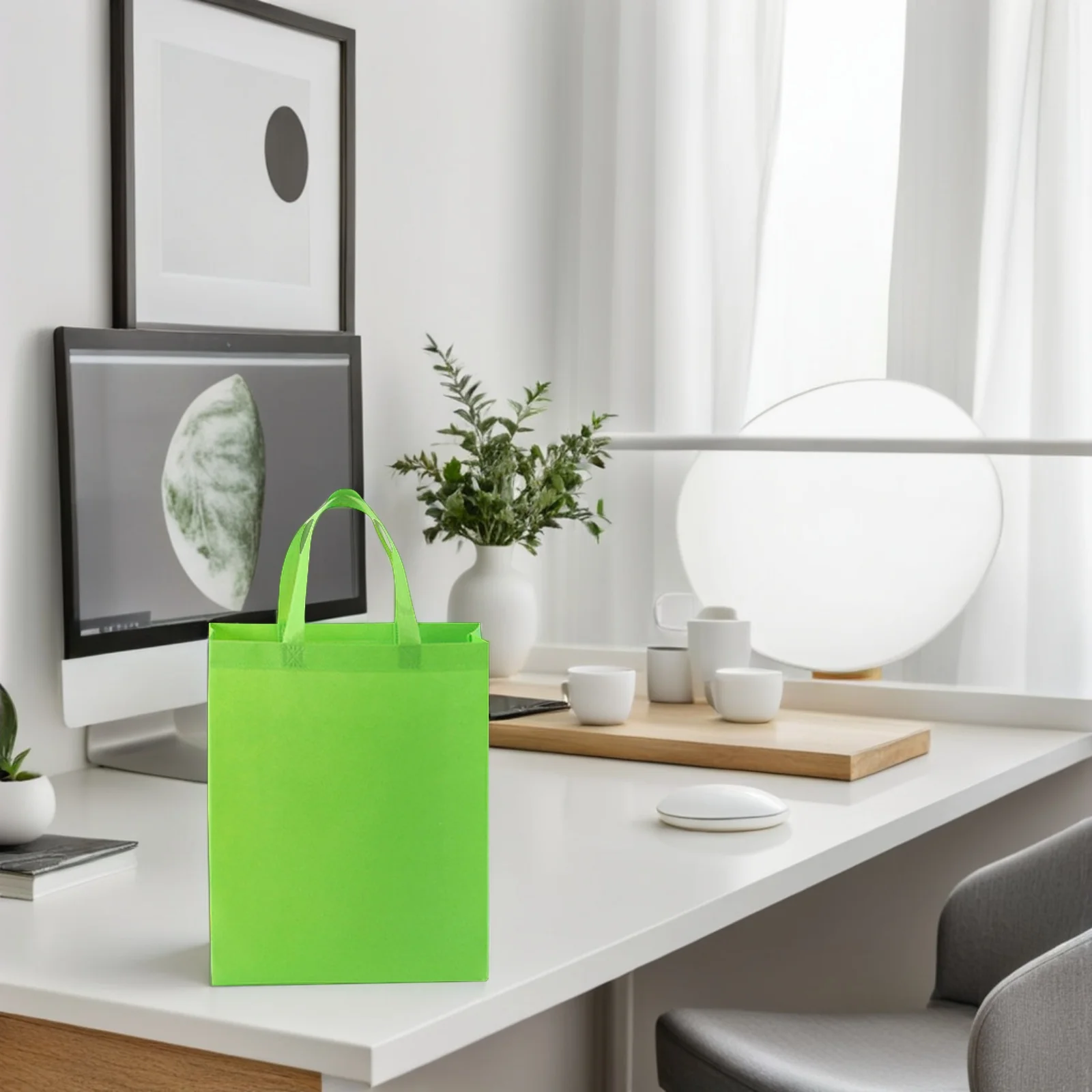 

30 PCS Tote Bags Foldable for Shopping Non-woven Handbag Grocery Large Capacity Multi-purpose Portable