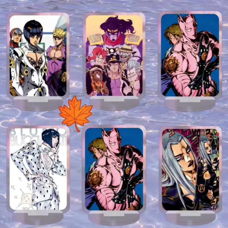 

Акриловые подставки 8 см для стальных шариков-конструкторов: Ёшикаге Кира, Стар Платинум, Джотаро Куджо, Киллер Квин. Аниме-подарок.