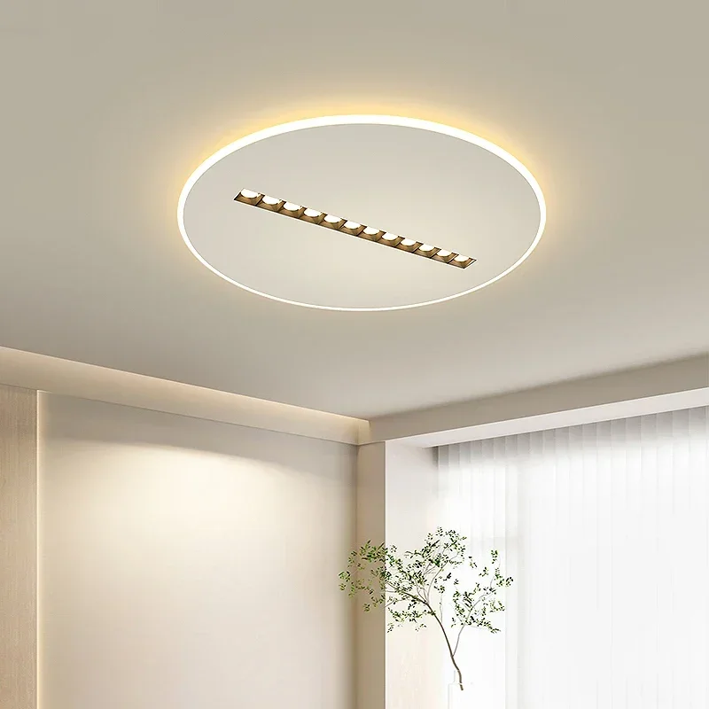 Round Living Room Ceiling Modern Creative Ultra-thin Master Bedroom Minimalist Study Lamps Personality Room Lighting