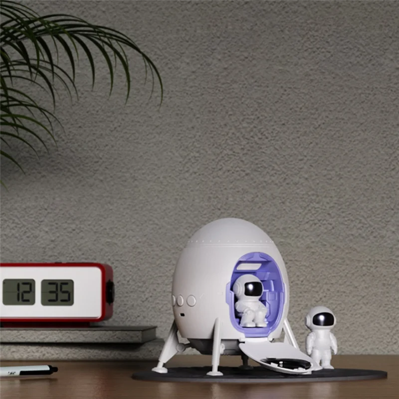 A07F-Astronaut Galaxy Light Projector Space Lander Spacecraft Ceiling Projector With Remote Control Projection Night Light
