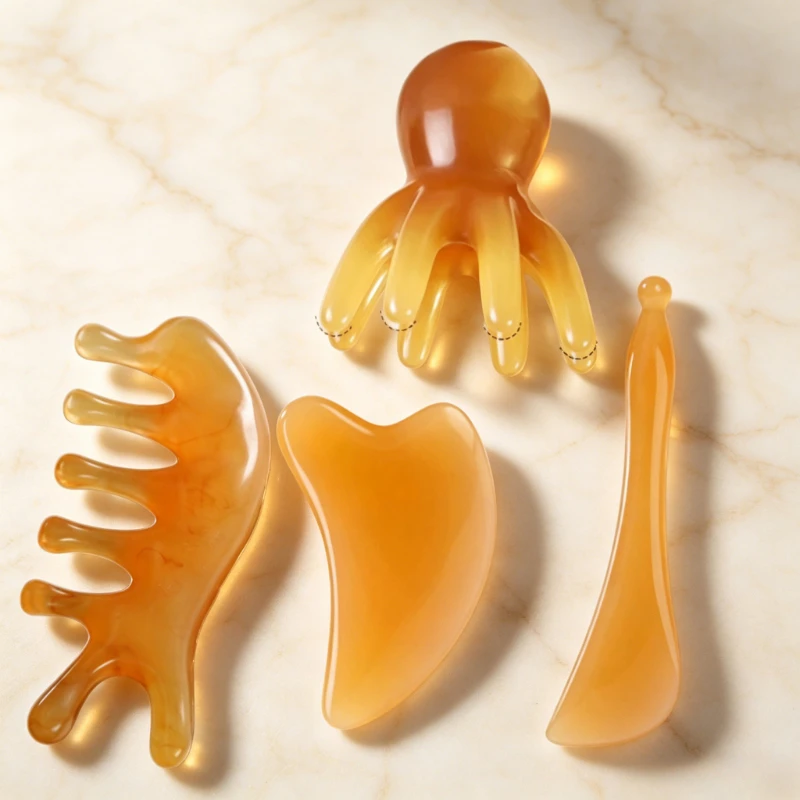 4pcs Massage Tool Set: Octopus Comb & Body Massager Muscle,