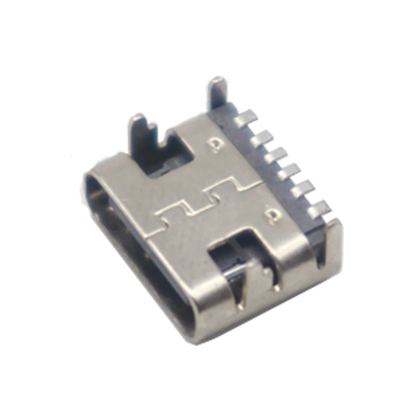 【20-5PCS】 6 Pin SMT Socket Connector Micro USB Type C 3.1 Female Placement SMD DIP For PCB design DIY high current charging