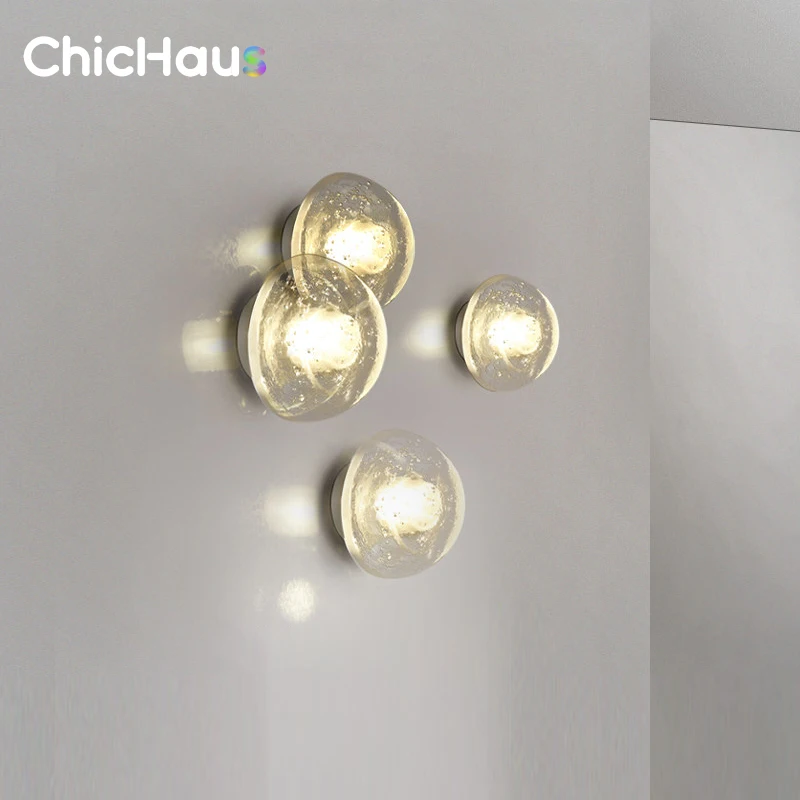 BOCC LED 3W Crystal Wall Lamp Magic Ball Meteor Shower Stair Light for Bedroom Aisle Hotel Passage Engineering Fixture