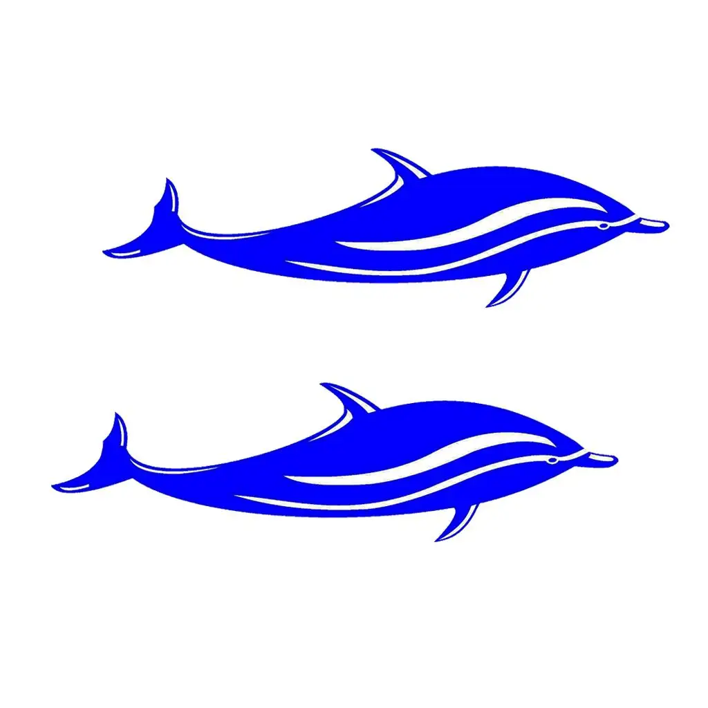 

Dolphin Pattern Vinyl Decal Waterproof Kayak Sticker Durable Boat Accessory for Fishing Kayak Decoration