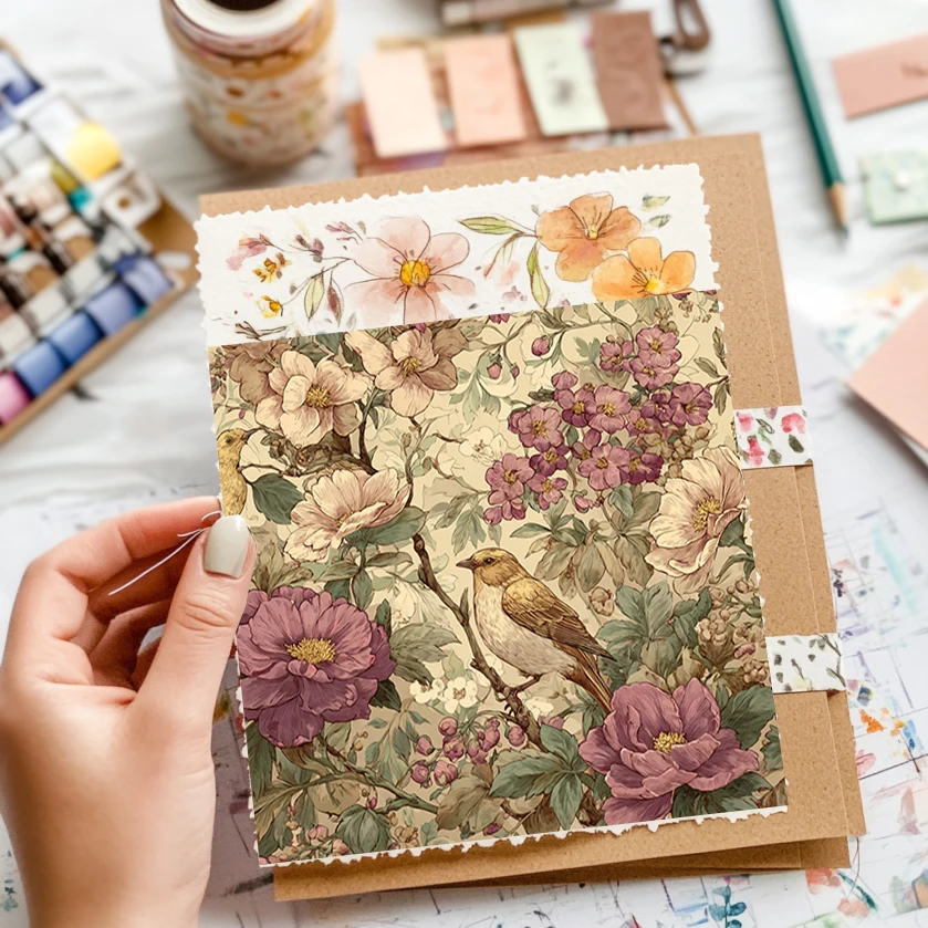 Zestaw papierów vintage do scrapbookingu (36 arkuszy, 15x15 cm): Do junk journalów, planerów, tworzenia kartek i dekoracji DIY