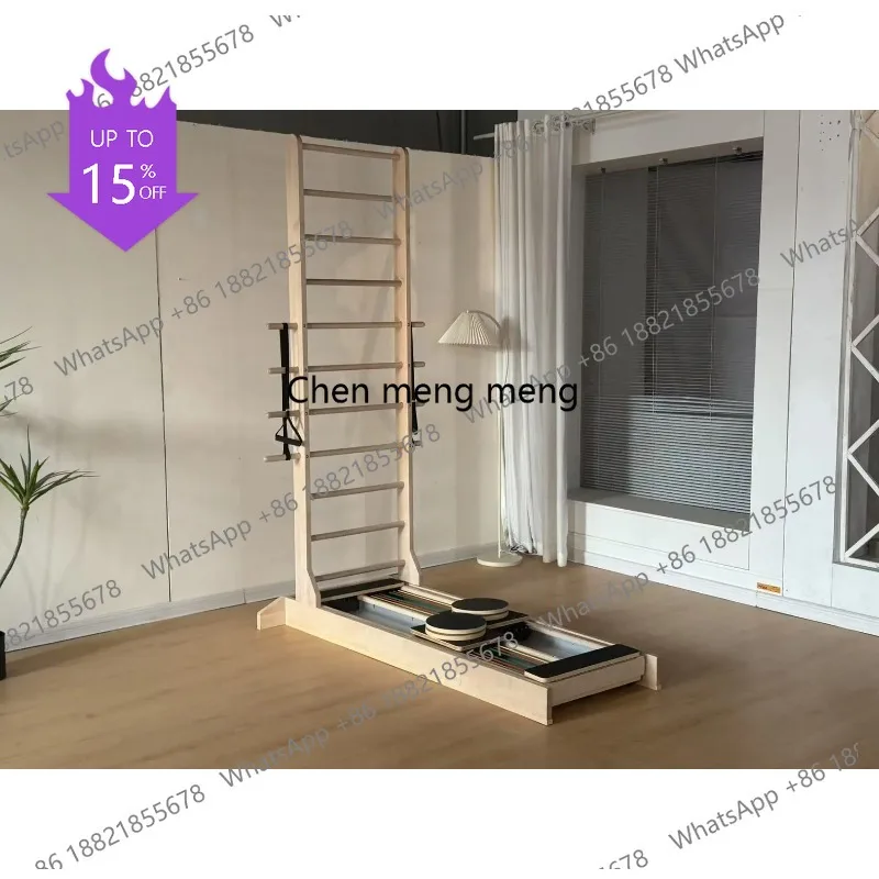 

Тренажер A49 Reformer для йоги и фитнеса: двунаправленная лестница-платформа для упражнений на пресс, раздвижная кровать для растяжки, для дома и спортзала