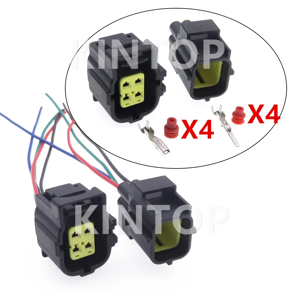 1 Set 4 Pins AC Assembly Replacement Socket Accessories 184248-1 High Quality Automobile Parts Car Wire Electrical Connector
