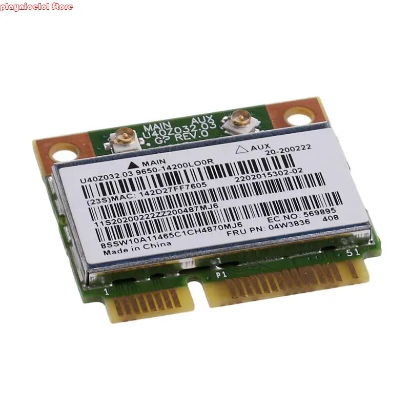 E8BA BCM943142HM WiFi +BT4.0 G500 용 하프 미니 PCIE 무선 카드
