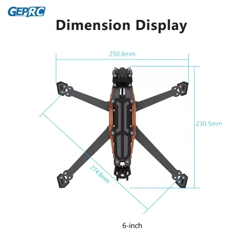 GEPRC GEP-Vapor-D O4 Pro フレーム D5 D6 5/6インチ ドローン カーボンファイバー RC FPV クアッドコプター ヘリコプター