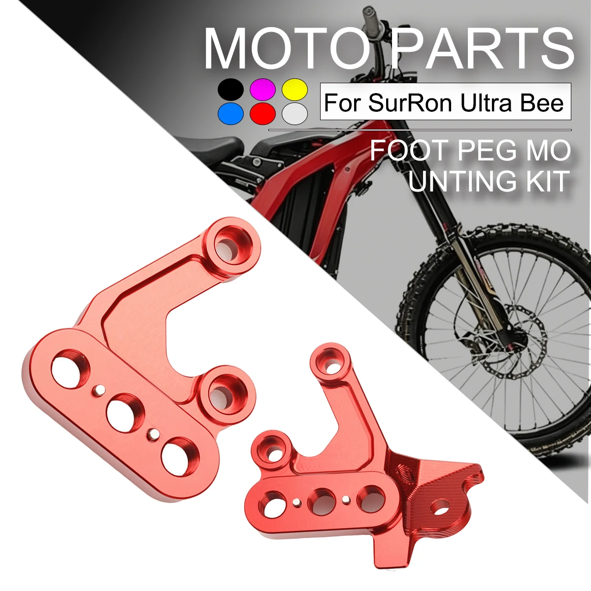 

Motorcycle Accessories Foot Peg Bracket / Footrest Hanger For Surron Light Bee X S For Segway X160 X260